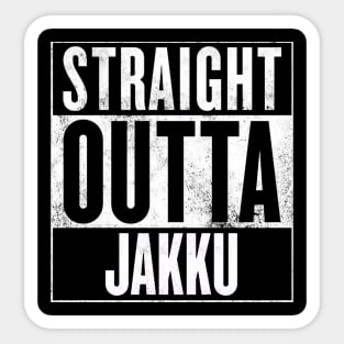 STRAIGHT OUTTA JAKKU Sticker